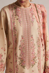 Hussain Rehar 3PC Embroidered Lawn Suit with Printed Chiffon Dupatta -GA2005