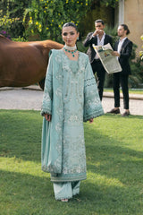 Elaf 3PC Embroidered Lawn with Embroidered Slub Net Dupatta - GA2222