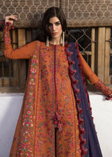 Hussain Rehar Embroidered Lawn 3pc with Embroidered Crinkle Dupatta- GA2301