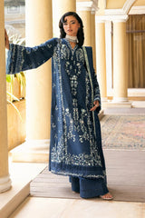 Elaf 3PC Embroidered Lawn with Embroidered Slub Net Dupatta - GA2221