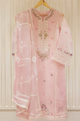 Agha Noor Heavy Embroidered  with Embroidered Organza dupatta-Ga1747