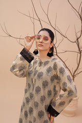 Zooj Printed UnStitched Lawn (Shirt/Kurti) - ZJ049