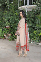 Zooj Dilaara Luxury Embroidered Dhanak 3pc With Printed Whool Shawal-GA1944