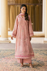 Elaf 3PC Embroidered Lawn with Embroidered Slub Net Dupatta - GA2220