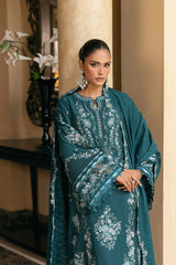 Elaf 3PC Embroidered Lawn with Embroidered Slub Net Dupatta - GA2225