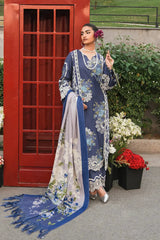 ELAF Embroidered Lawn 3pc with Printed Chiffon Dupatta- GA2165