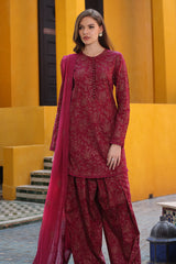 Bareeze Embroidered Lawn 3pc with Embroidered Crinkle Chiffon Dupatta- GA2035