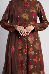 Bareeze Embroidered Lawn 3pc with Embroidered Crinkle Chiffon Dupatta- GA2033
