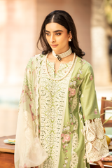 Elaf Embroidered Lawn 3pc with Printed Crinkle Dupatta- GA2239