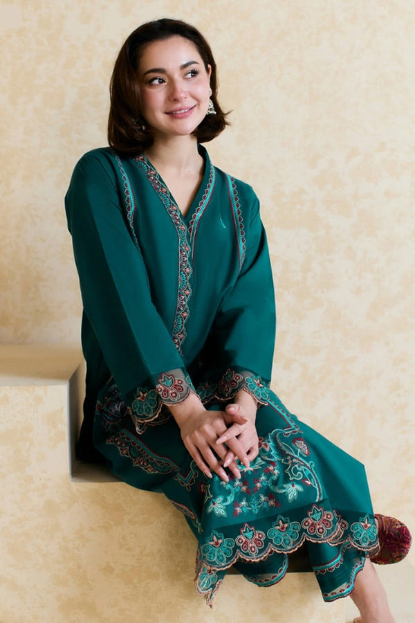 Mishkaa 2PC Heavy Embroidered Lawn Suit -GA2044
