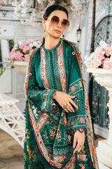 MariaB Printed Lawn 3pc with Printed Voil Dupatta- GA2170