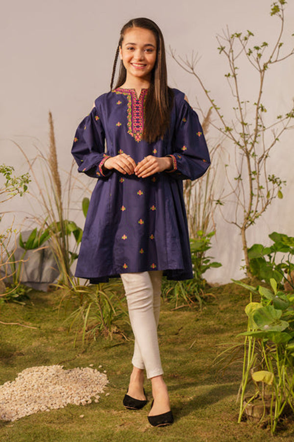 Ziva Fully Embroidered Lawn 2Pc-Ga2003