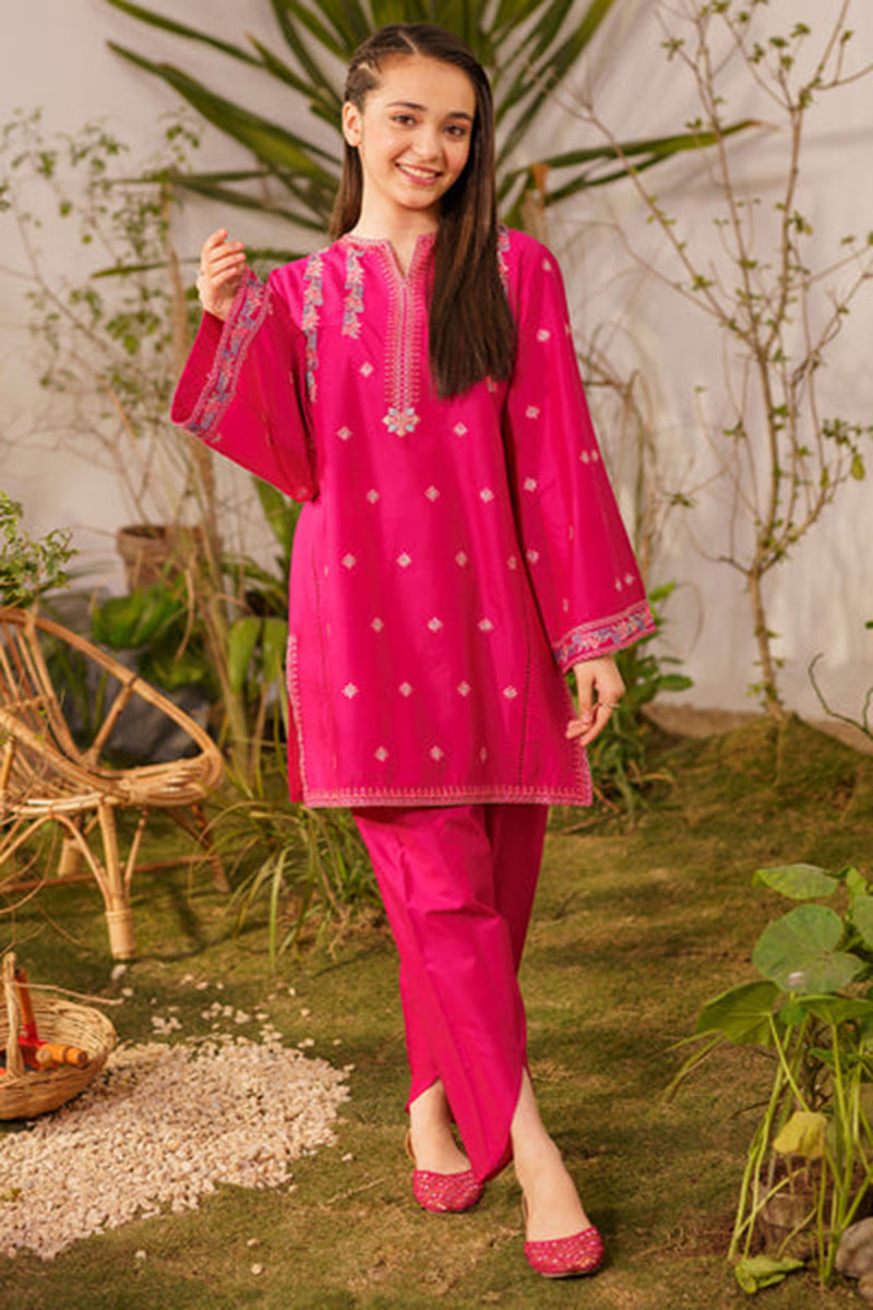 Ziva Fully Embroidered Lawn 2Pc-Ga2001