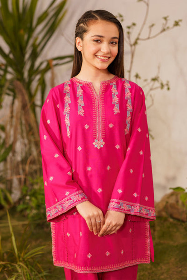 Ziva Fully Embroidered Lawn 2Pc-Ga2001