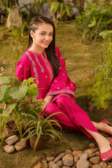 Ziva Fully Embroidered Lawn 2Pc-Ga2001