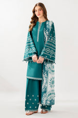 Jazmin Embroidered Lawn 3pc with Printed Dupatta- GA2240