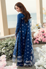 Qalamkar Embroidered Lawn 3pc with Embroidered Slub Net dupatta-GA2016