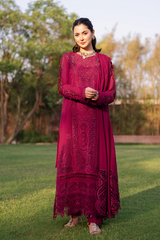 Manara Embroidered Lawn 3pc with Embroidered Dupatta- GA2242