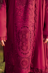 Manara Embroidered Lawn 3pc with Embroidered Dupatta- GA2242