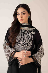 Maria B 3PC Embroidered Dhanak Suit with Embroidered Shawal -GA2054
