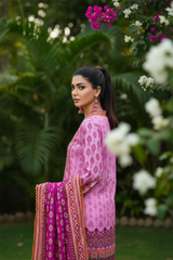 Zooj Mandana Printed Slub Linen 3pc-GA1931