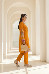 Zooj Afsoon Embroidered Dhanak 2pc- GA1953