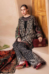 Maria B Embroidered Khaader 3pc with Printed Shawal- GA2135