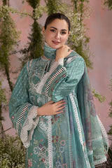 Sobia Nazir Embroidered Lawn 3pc with Chiffon Dupatta- GA2188