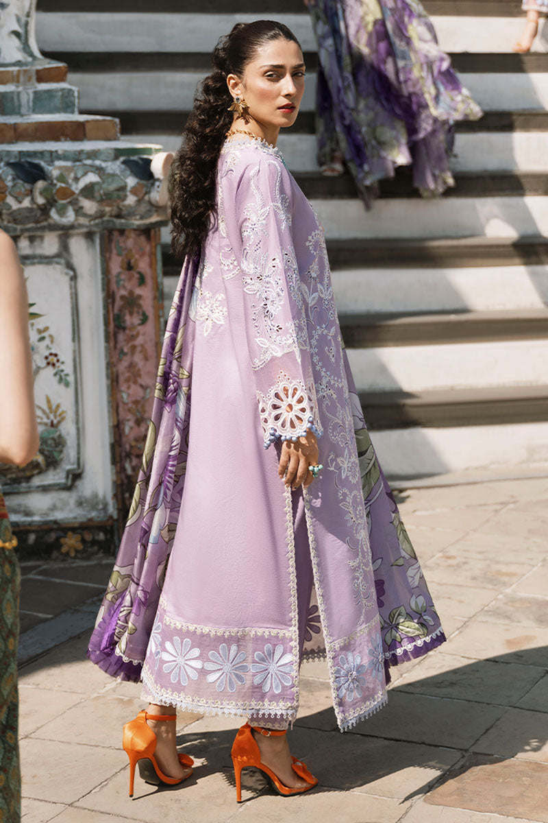 Mushq Premium Summer Lawn 3pc with Embroidered chiffon dupatta-GA1739