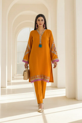 Zooj Afsoon Embroidered Dhanak 2pc- GA1953