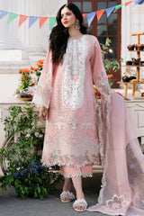 Bin Ilyas Embroidered Lawn 3pc with Embroidered Slubnet Dupatta- GA2247