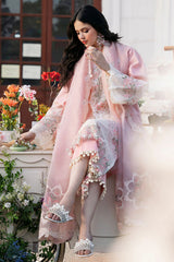 Bin Ilyas Embroidered Lawn 3pc with Embroidered Slubnet Dupatta- GA2247