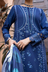 Winter 3PC Embroidered Dhanak with Whool Shawl - GA1773