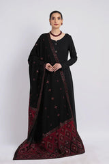 Bareeze 3PC Embroidered Dhanak Suit with Heavy Embroidered Shawal -GA2060