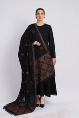 Bareeze 3PC Embroidered Dhanak Suit with Heavy Embroidered Shawal -GA2061