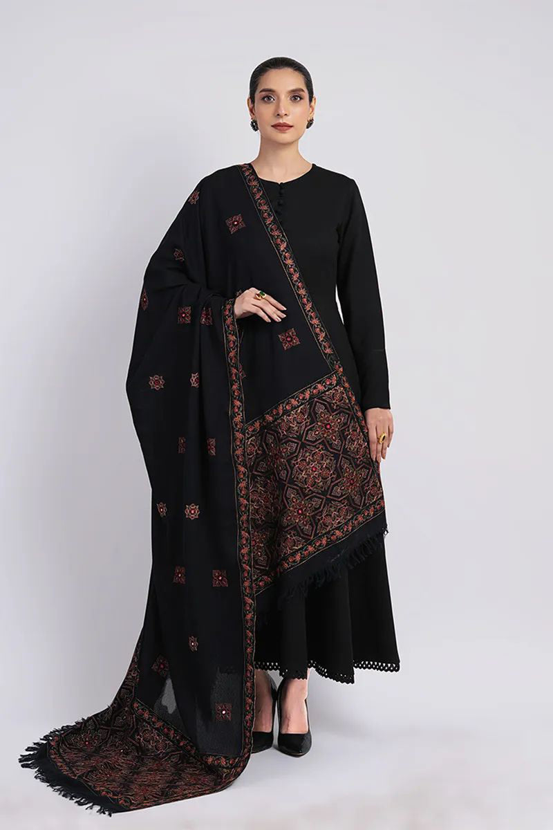 Bareeze 3PC Embroidered Dhanak Suit with Heavy Embroidered Shawal -GA2061