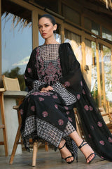Bareeze 3PC Embroidered karandi Suit with Embroidered Shwal -GA2074