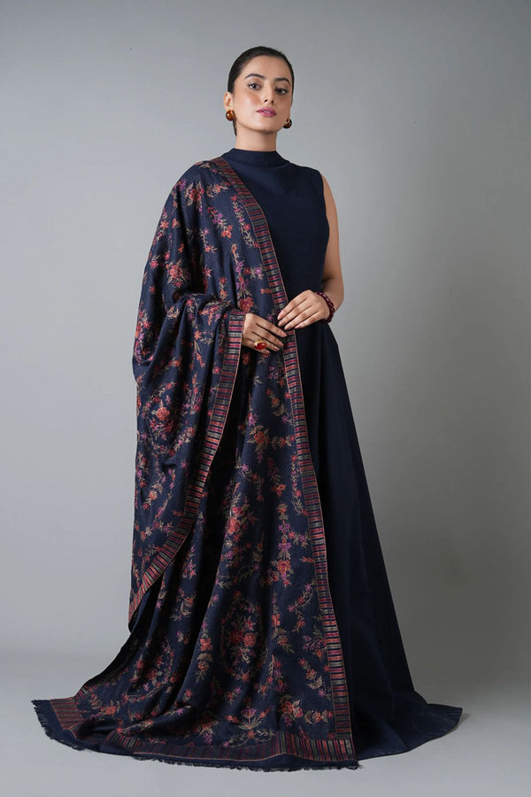 Bareeze 3PC karandi Suit with Embroidered Shwal -GA2142