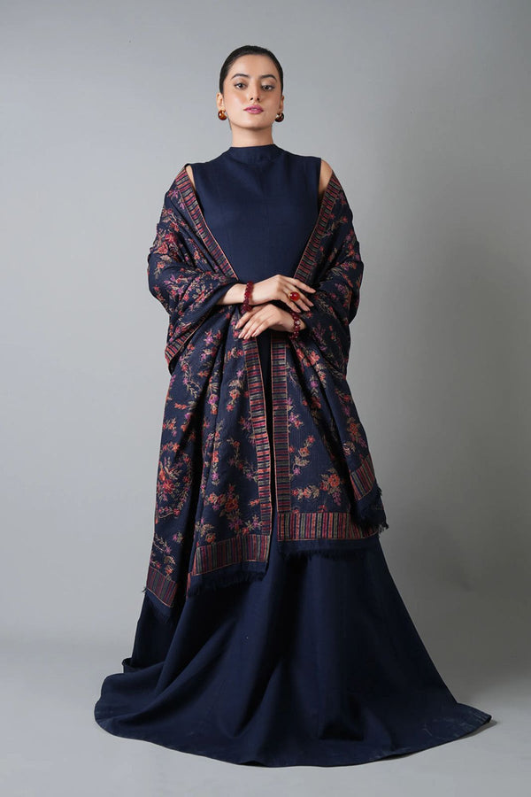 Bareeze 3PC karandi Suit with Embroidered Shwal -GA2142