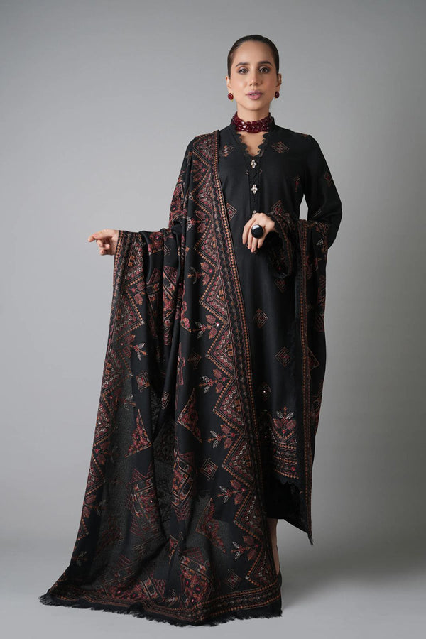 Bareeze 3PC Embroidered karandi Suit with Embroidered Shwal -GA2149