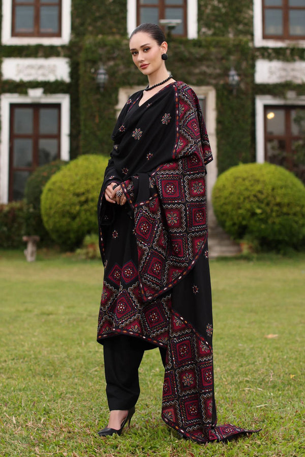 Bareeze 3PC Embroidered karandi Suit with Embroidered Shawal -GA2152