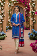 Zooj Laleh Printed Slub Linen 3pc-GA19137