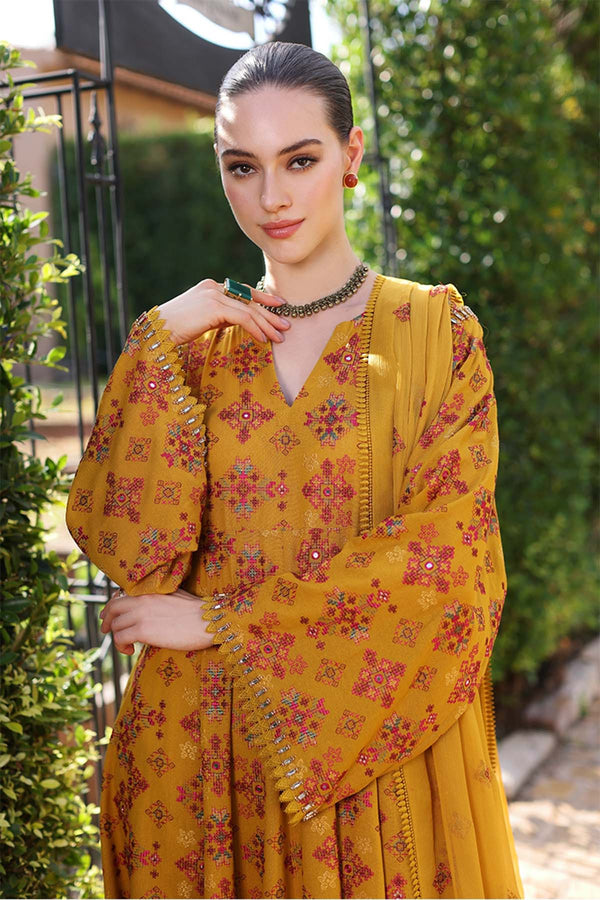 Bareeze Embroidered Lawn 3pc with Embroidered Crinkle Chiffon Dupatta - GA1833