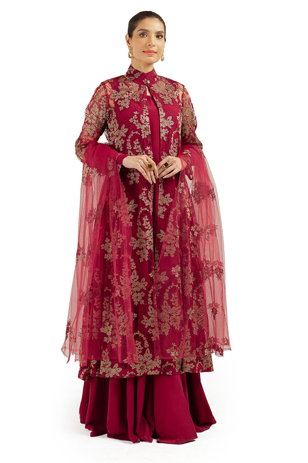 Bareeze Embroidered Lawn 3pc with Embroidered Chiffon Dupatta- GA1875