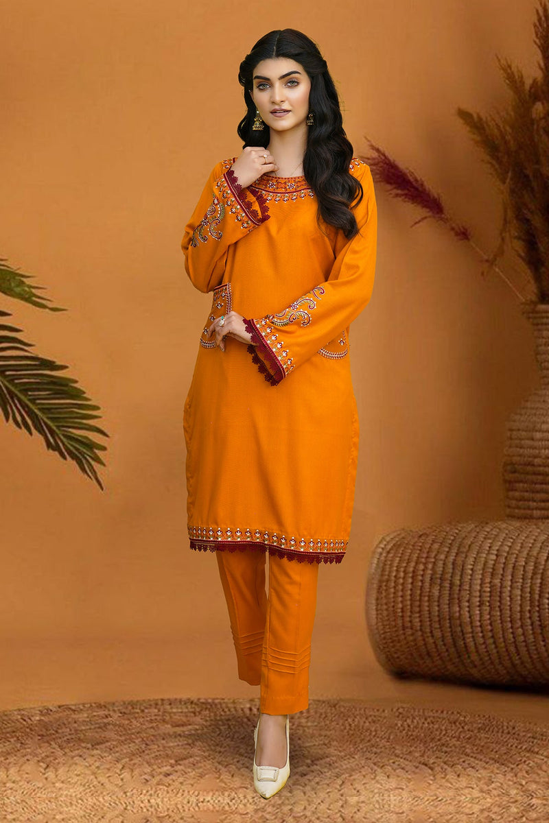 Zooj Yasna Embroidered Dhanak 2pc- GA1959