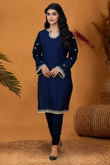 Zooj Parisa Embroidered Dhanak 2pc- GA1961