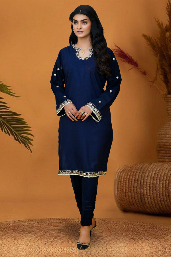 Zooj Parisa Embroidered Dhanak 2pc- GA1952