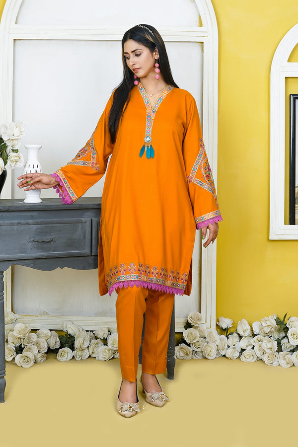 Zooj Afsoon Embroidered Dhanak 2pc- GA1953