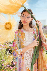 MariaB Printed Lawn 3pc with Printed Voil Dupatta- GA2180