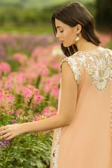 Mushq Embroidered Lawn 3pc with Silk Dupatta- GA2202